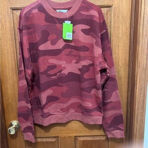 DSG Men's Camouflage Crewneck - Red Camo - Sz M - NWT